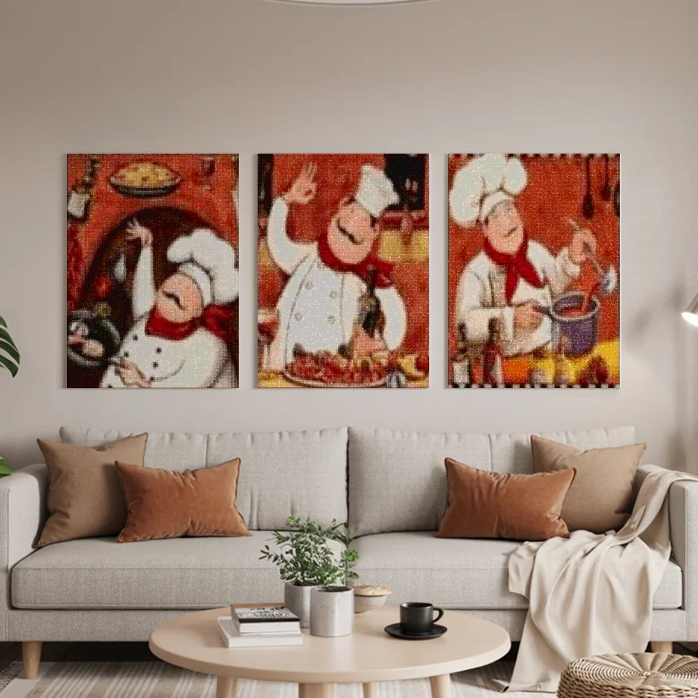 Diamond Painting Chef kok 3 luik - SEOS Shop ®