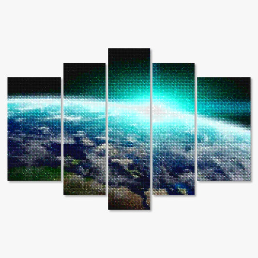 Diamond Painting De aarde  5 luik - SEOS Shop ®