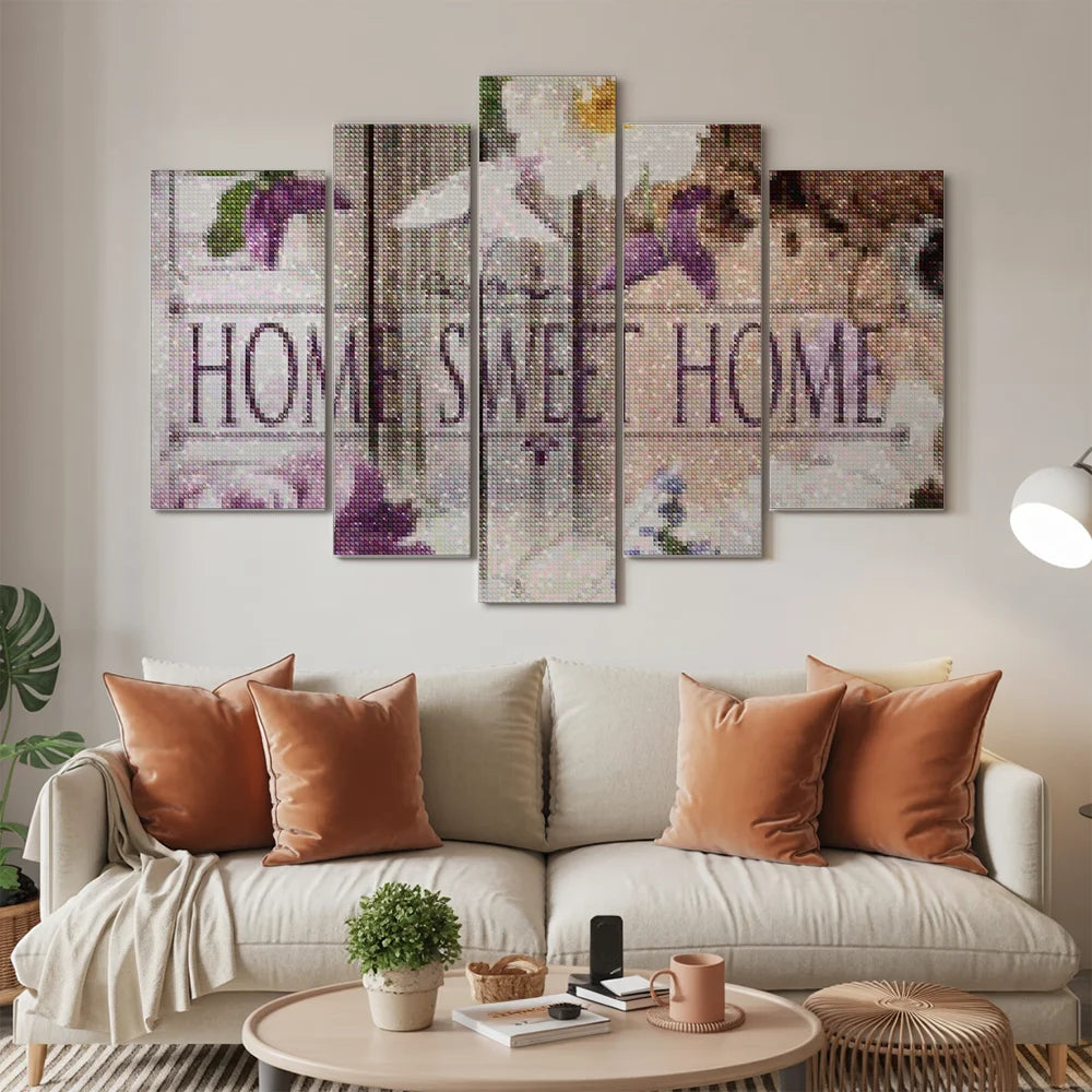 Diamond Painting Home Sweet Home Natural Look 5 luik - SEOS Shop ®
