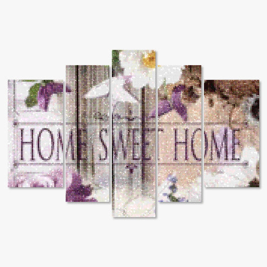 Diamond Painting Home Sweet Home Natural Look 5 luik - SEOS Shop ®