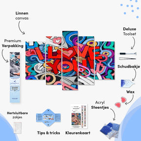 Diamond Painting I love you 5 luik - SEOS Shop ®