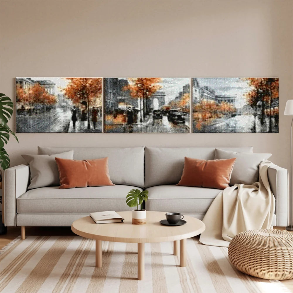 Diamond Painting London in de regen 3 luik - SEOS Shop ®