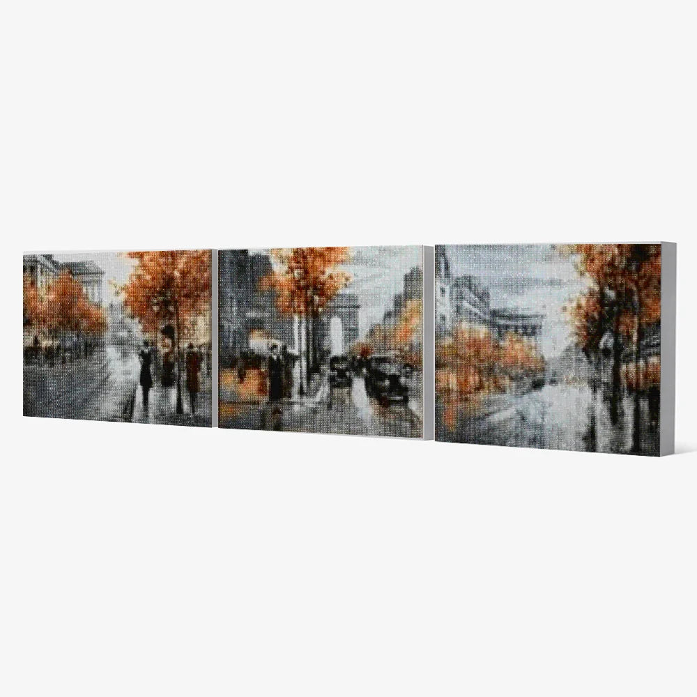 Diamond Painting London in de regen 3 luik - SEOS Shop ®