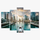 Diamond Painting Mooie gebouwen in de stad 5 luik - SEOS Shop ®