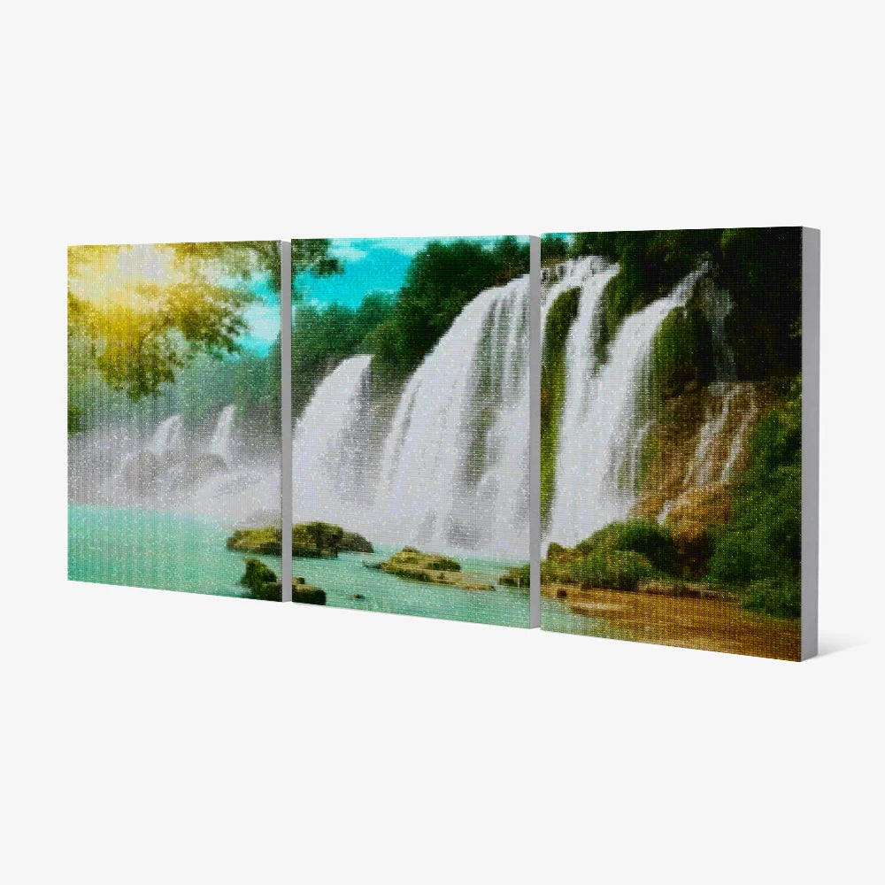 Diamond Painting Mooie waterval 3 luik - SEOS Shop ®