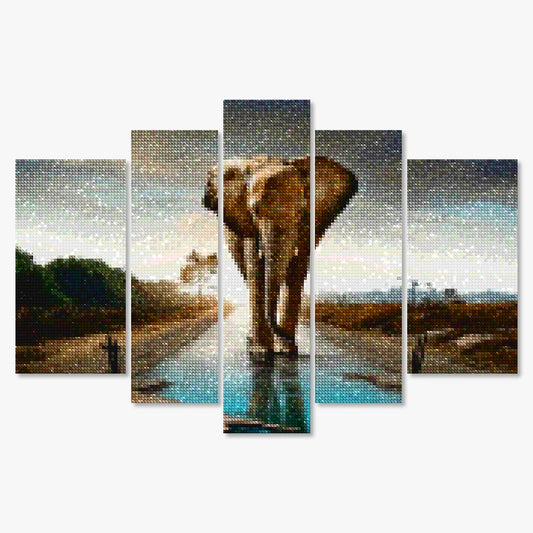 Diamond Painting Olifant 5 luik - SEOS Shop ®