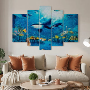 Diamond Painting Orka's in de zee 5 luik - SEOS Shop ®