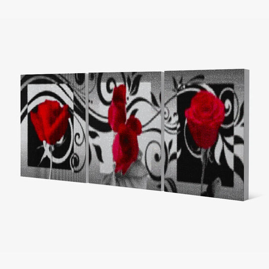 Diamond Painting Rode rozen 3 luik - SEOS Shop ®