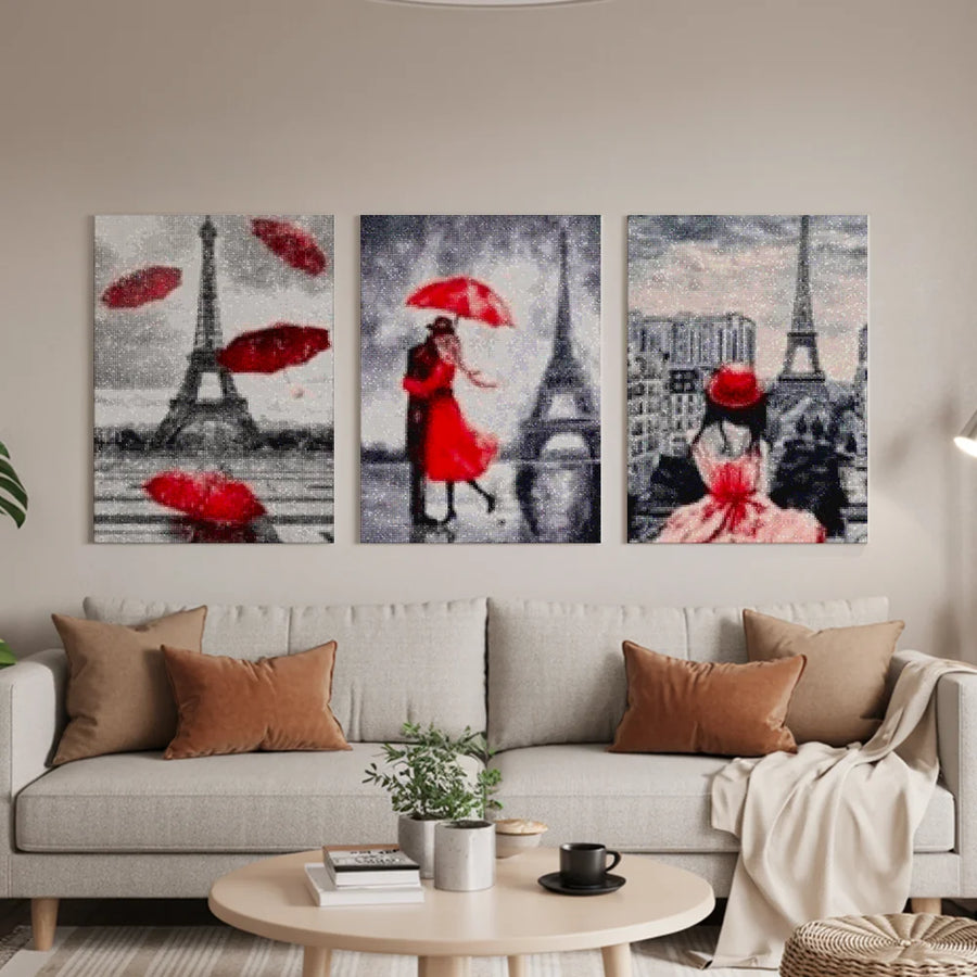 Diamond Painting Samen in Parijs 3 luik - SEOS Shop ®