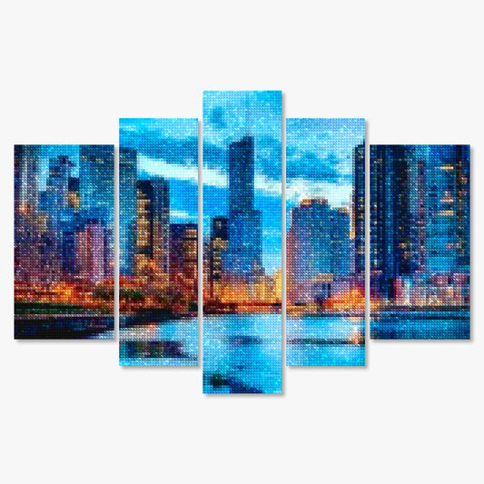 Diamond Painting Schitterende gebouwen 5 luik - SEOS Shop ®