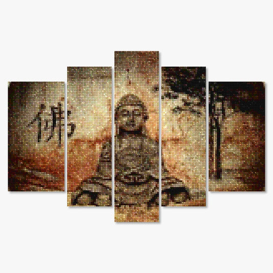Diamond Painting Spirituele Boeddha 5 luik - SEOS Shop ®