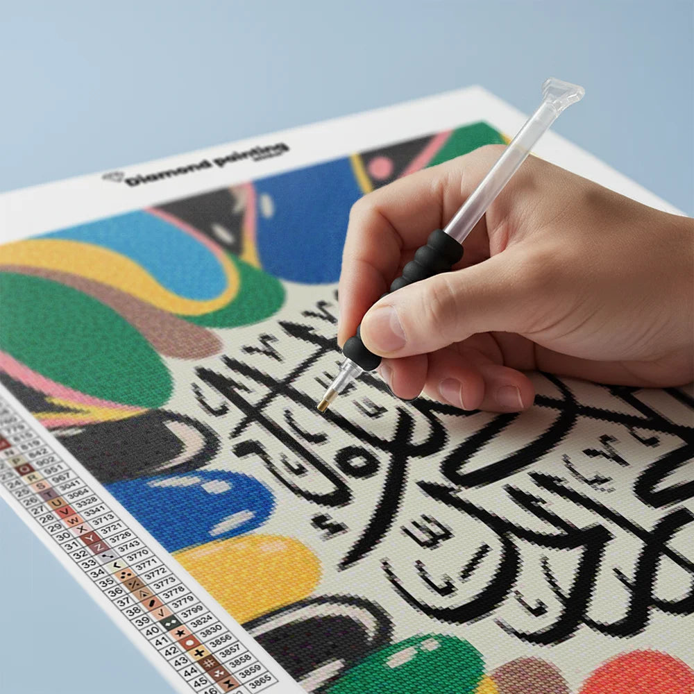 Diamond Painting - Abstracte Islamitische Kalligrafie
