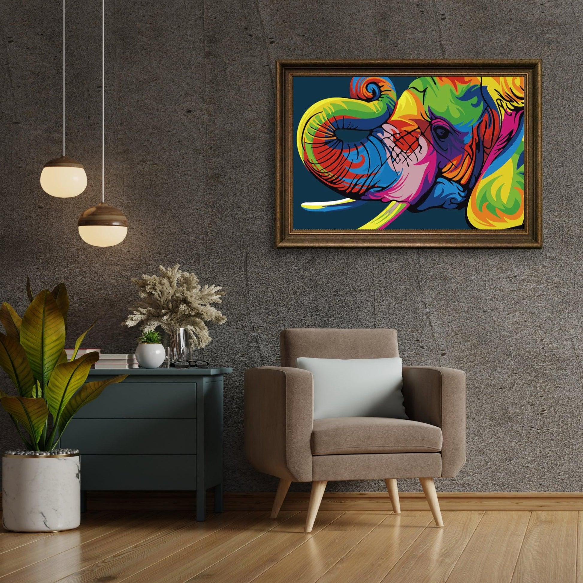 Diamond Painting - Abstracte Olifant - SEOS®