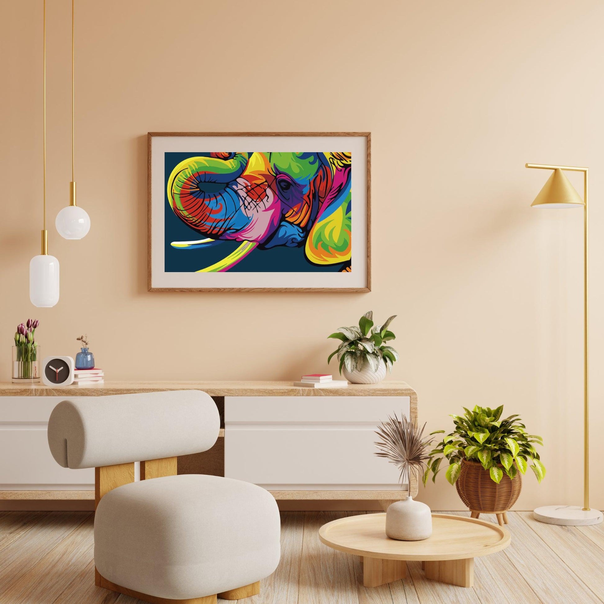 Diamond Painting - Abstracte Olifant - SEOS®
