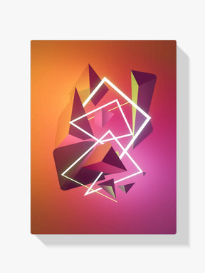 Diamond Painting - Abstracte geometrische vormen in neonkleuren