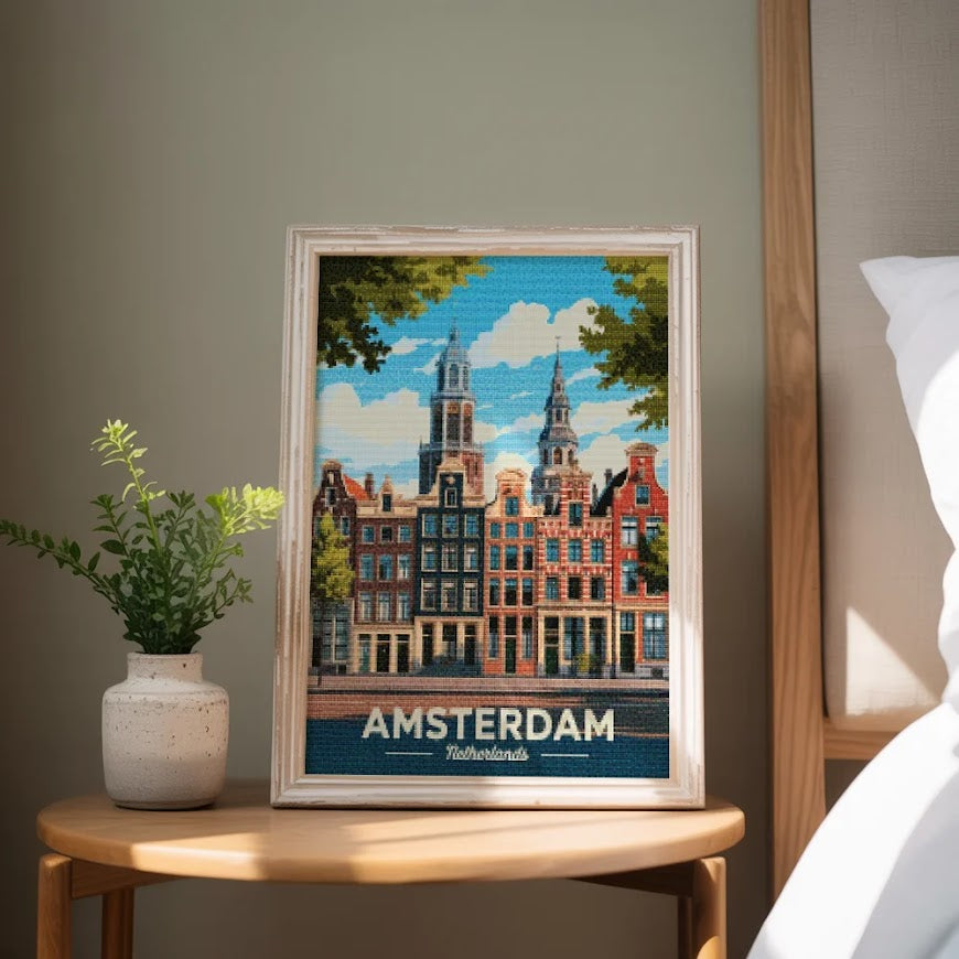 Diamond Painting - Amsterdam, Nederland
