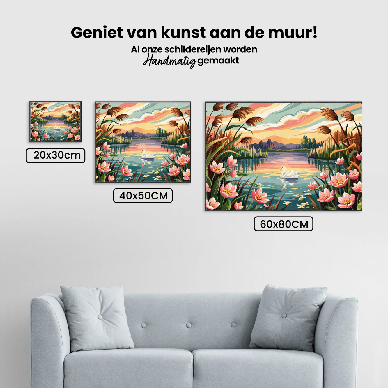 Diamond Painting - Avondbloemenlandschap