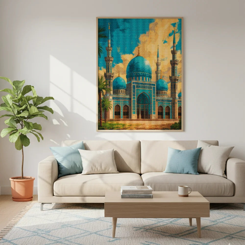 Diamond Painting - Azuur Moskee Elegantie
