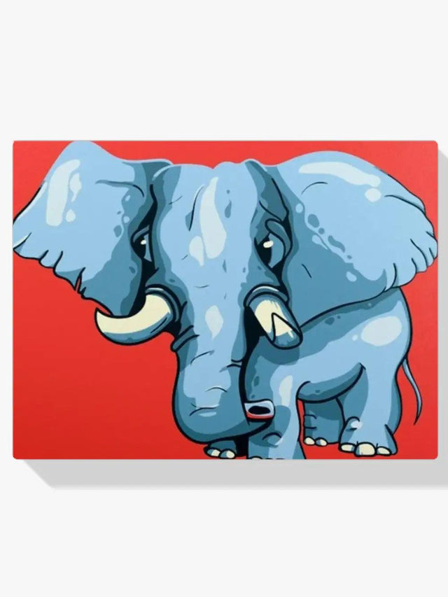 Diamond Painting Olifantenkalf – volledig ontwerp