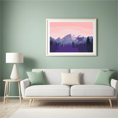 Diamond Painting - Bergen bij zonsondergang - SEOS Shop ®