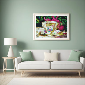 Diamond Painting - Beschilderde keramische beker - SEOS Shop ®