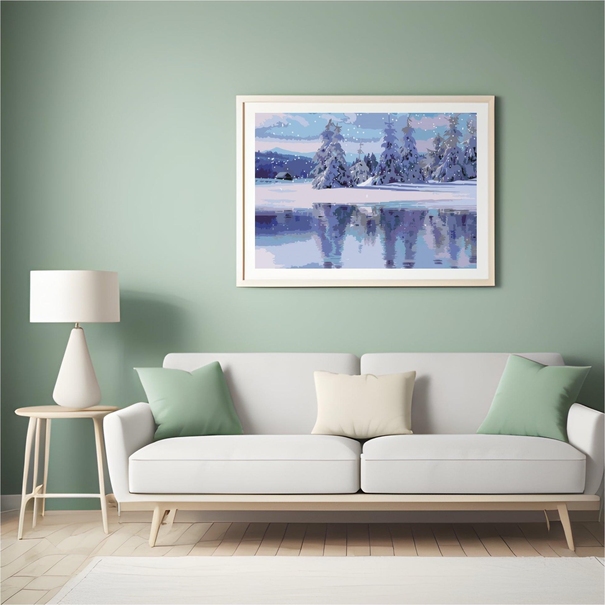 Diamond Painting - Besneeuwd landschap - SEOS Shop ®