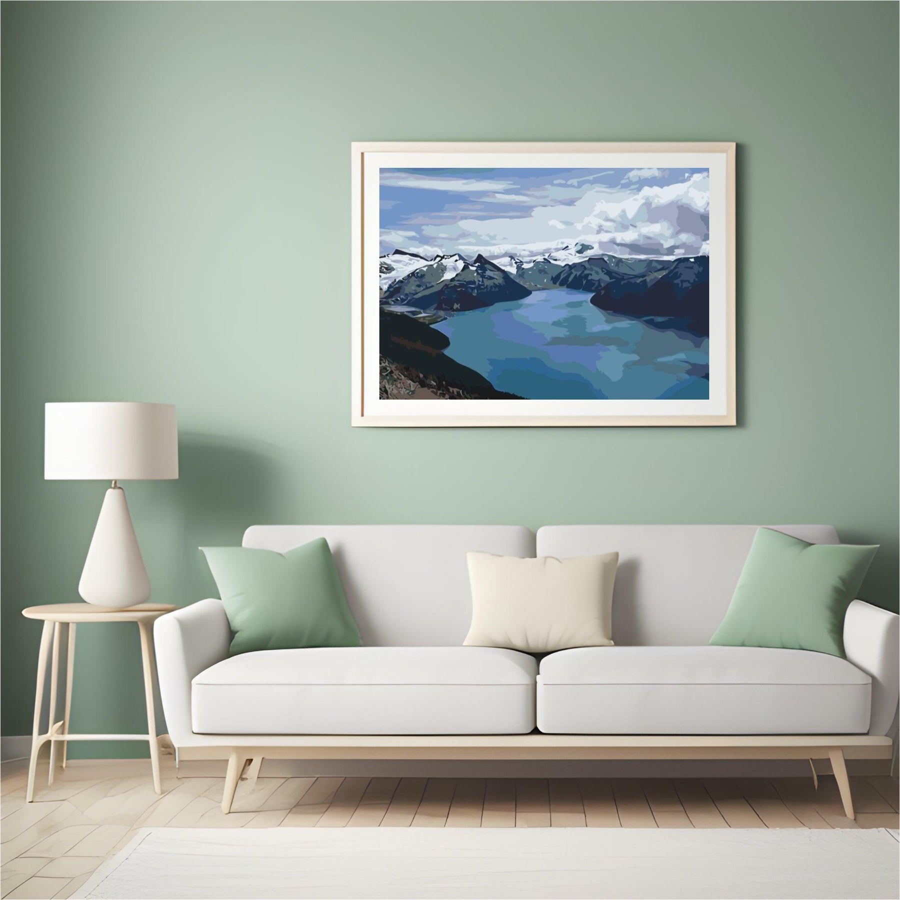 Diamond Painting - Besneeuwde bergen bij het meer - SEOS Shop ®