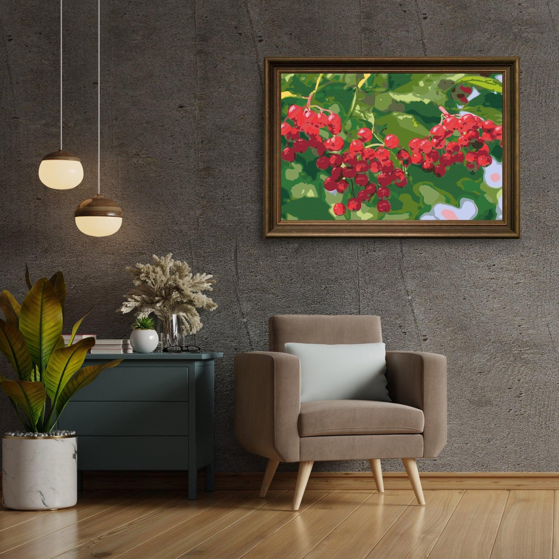 Diamond Painting - Bessen aan de boom - SEOS Shop ®