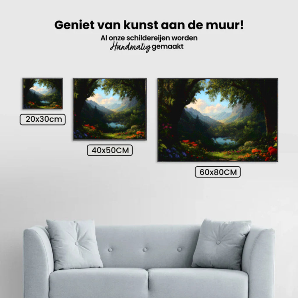 Diamond Painting -  Betoverd bloemenbos