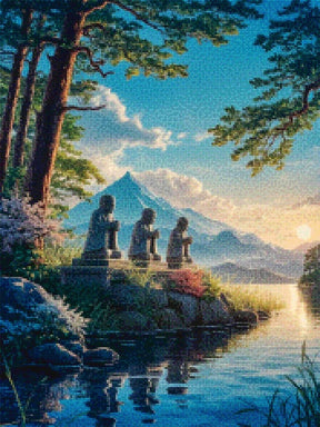 Diamond Painting - Bewakers van het oude heiligdom