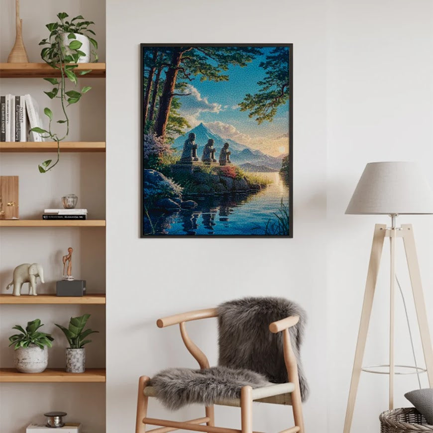 Diamond Painting - Bewakers van het oude heiligdom