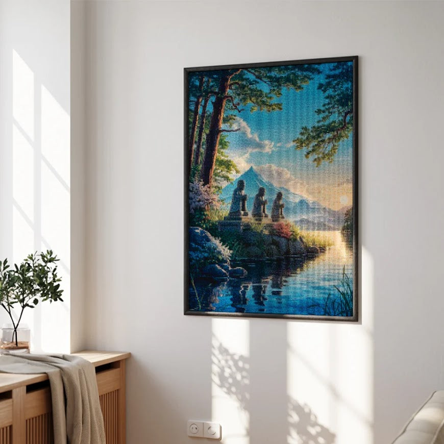 Diamond Painting - Bewakers van het oude heiligdom