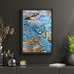 Diamond Painting - Blauwe Gaai vogel - SEOS®