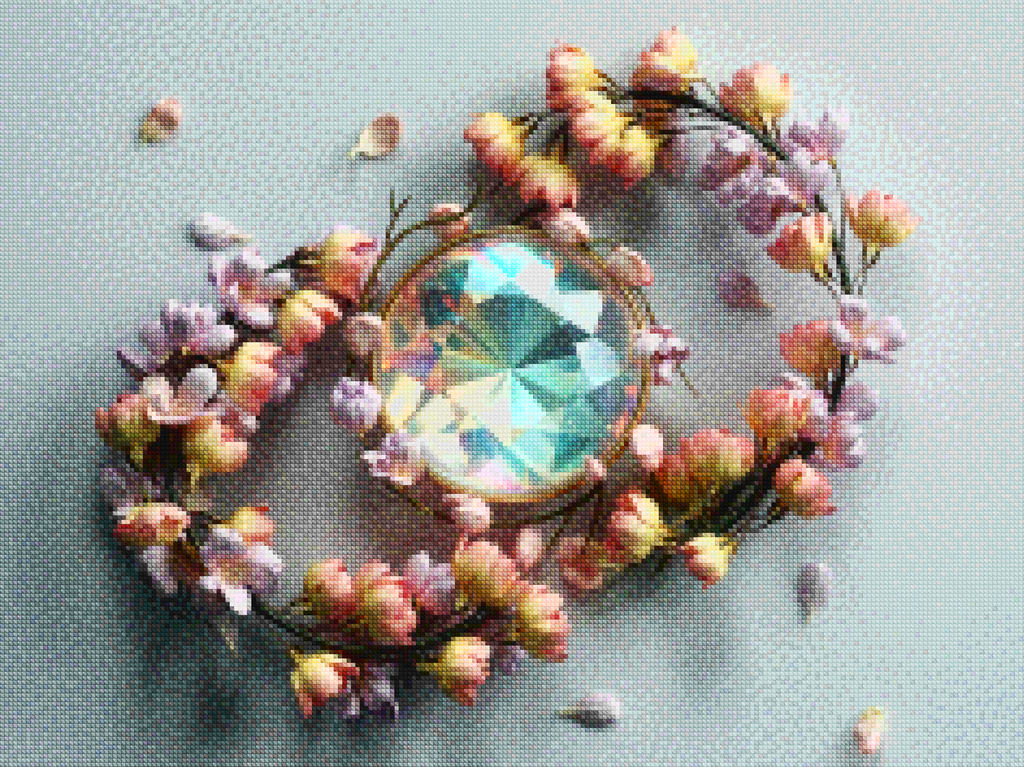 Diamond Painting - Bloemblaadjes in stilte