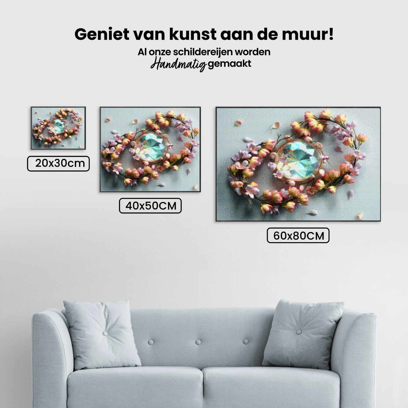 Diamond Painting - Bloemblaadjes in stilte
