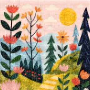 Mini Diamond Painting - Bloemblad Schemering