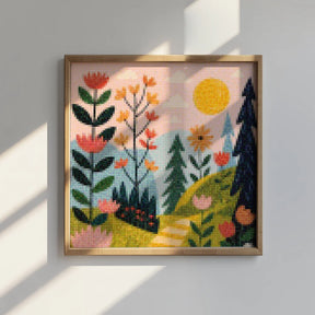Mini Diamond Painting - Bloemblad Schemering
