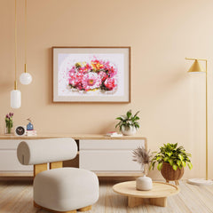 Diamond Painting - Boeket roze bloemen - SEOS Shop ®