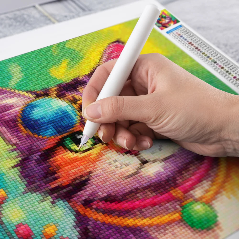 Mini Diamond Painting - Boho Katten