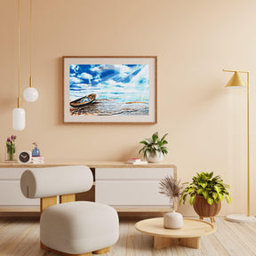 Diamond Painting - Boot aan de rand van de zee - SEOS Shop ®