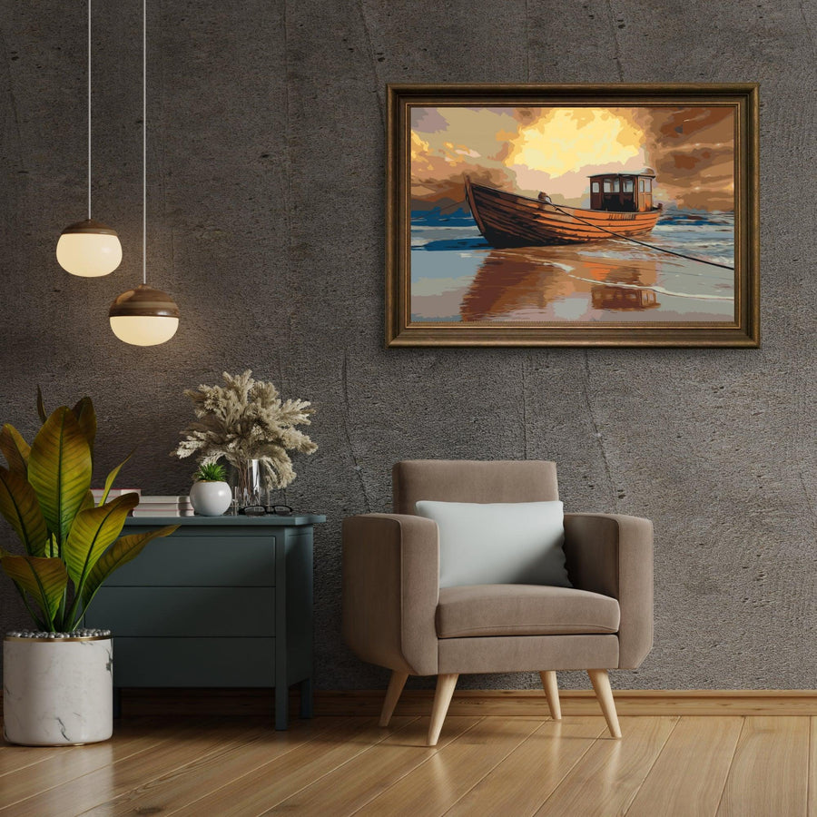 Diamond Painting - Boot op zee 2 - SEOS Shop ®