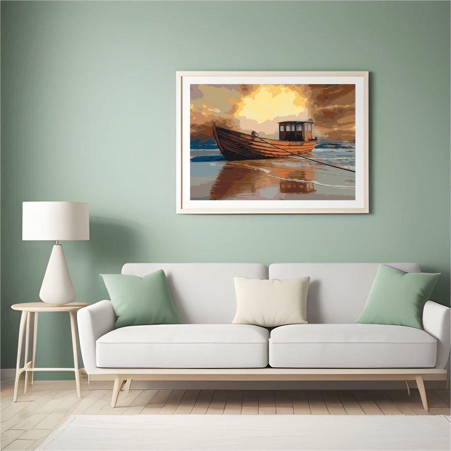 Diamond Painting - Boot op zee 2 - SEOS Shop ®