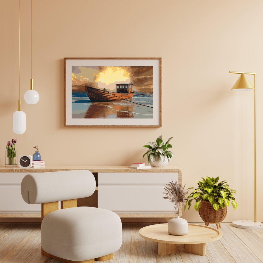 Diamond Painting - Boot op zee 2 - SEOS Shop ®