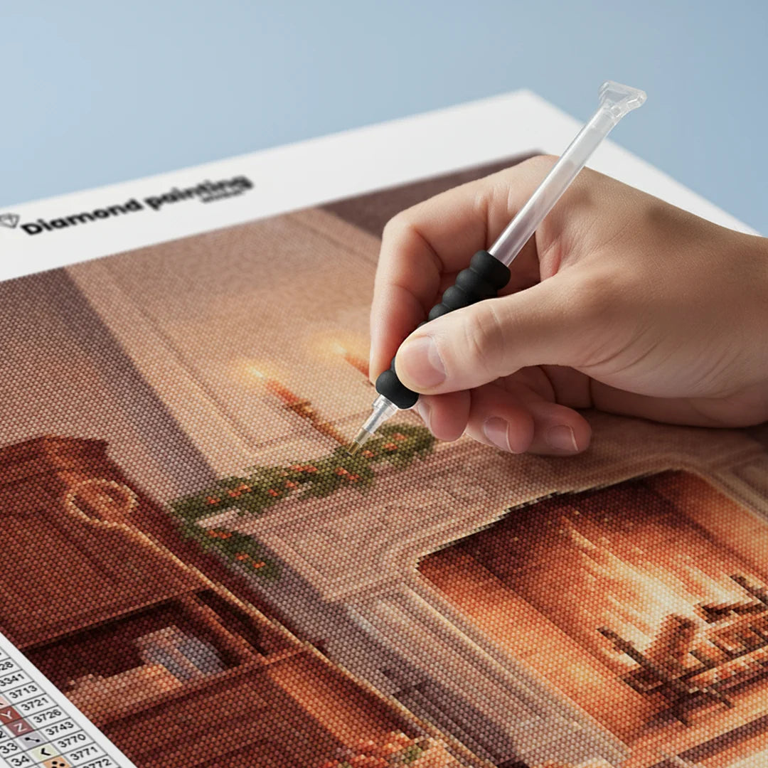 Diamond Painting - Cadeaus bij de open haard