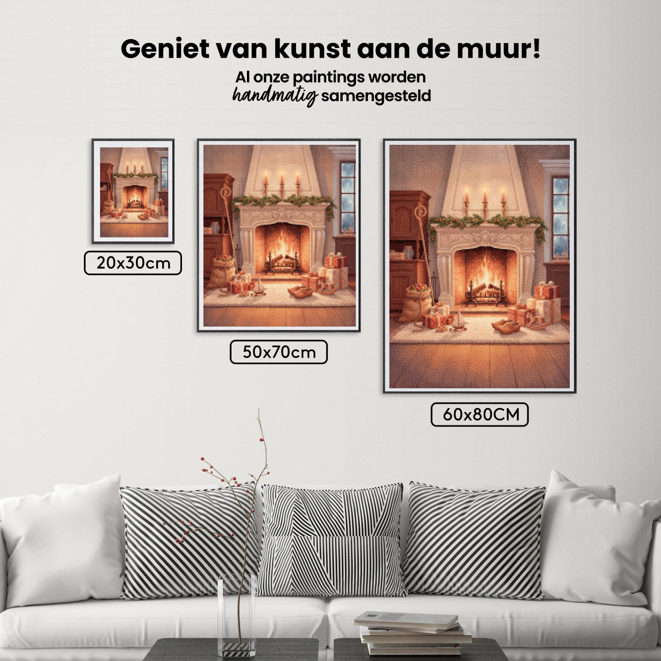 Diamond Painting - Cadeaus bij de open haard