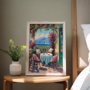 Diamond Painting - Café op de veranda