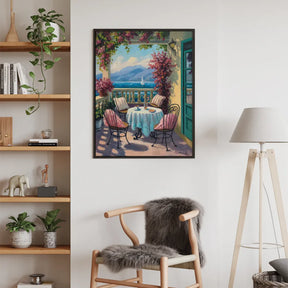 Diamond Painting - Café op de veranda