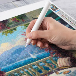 Diamond Painting - Café op de veranda