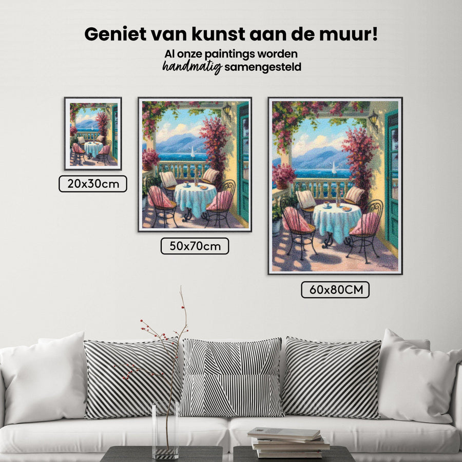 Diamond Painting - Café op de veranda