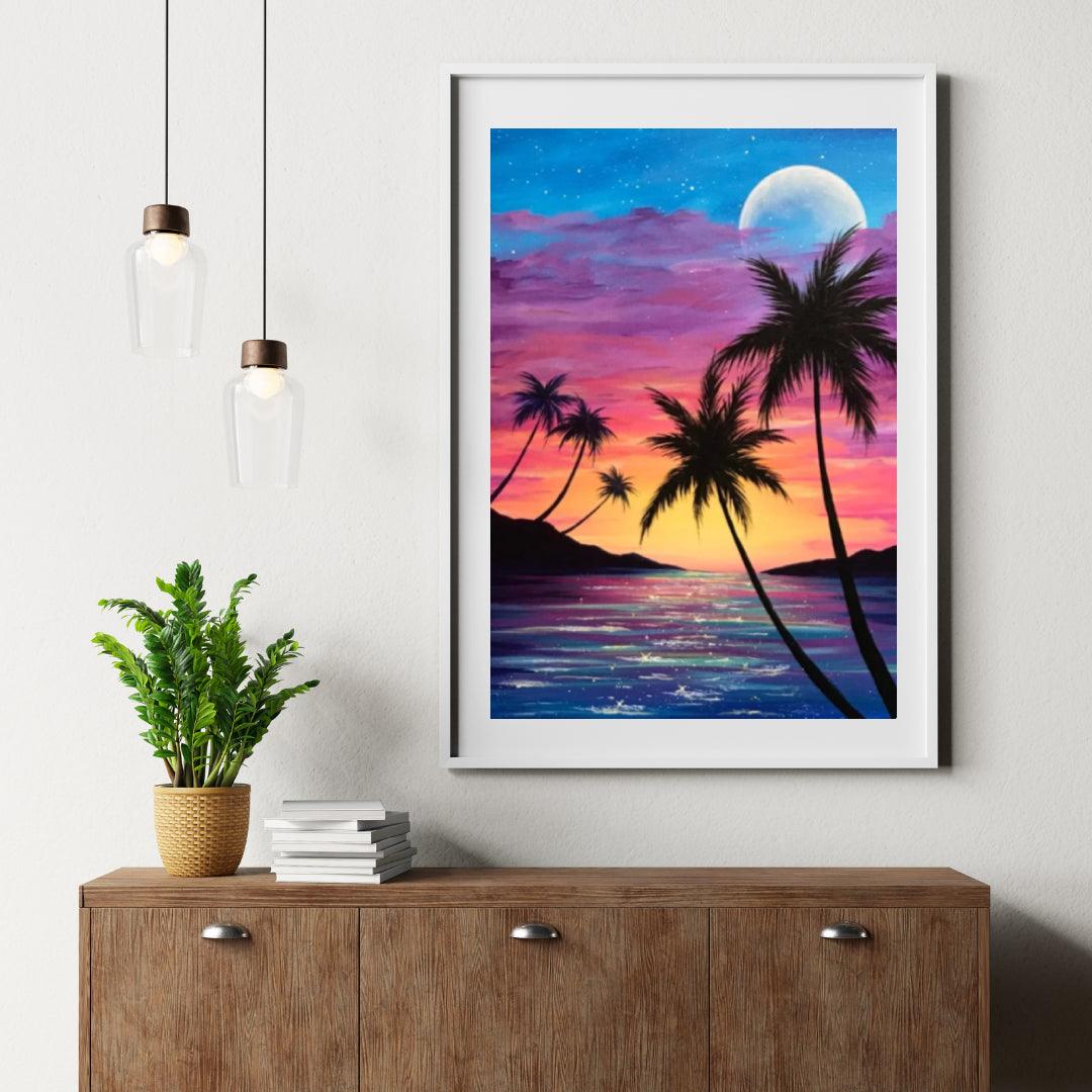 Diamond Painting - Caribische zonsondergang - SEOS Shop ®